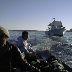 Leaving Lunging aboard the MV Uncle Oscar